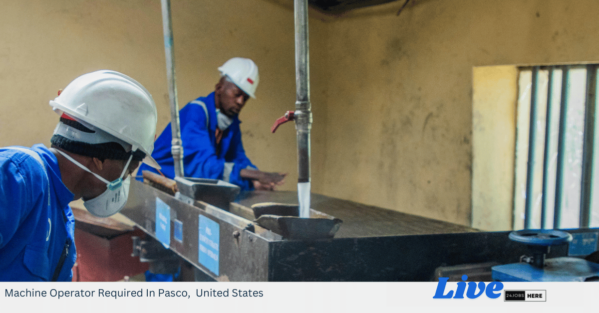 Machine Operator Required In Pasco, United States