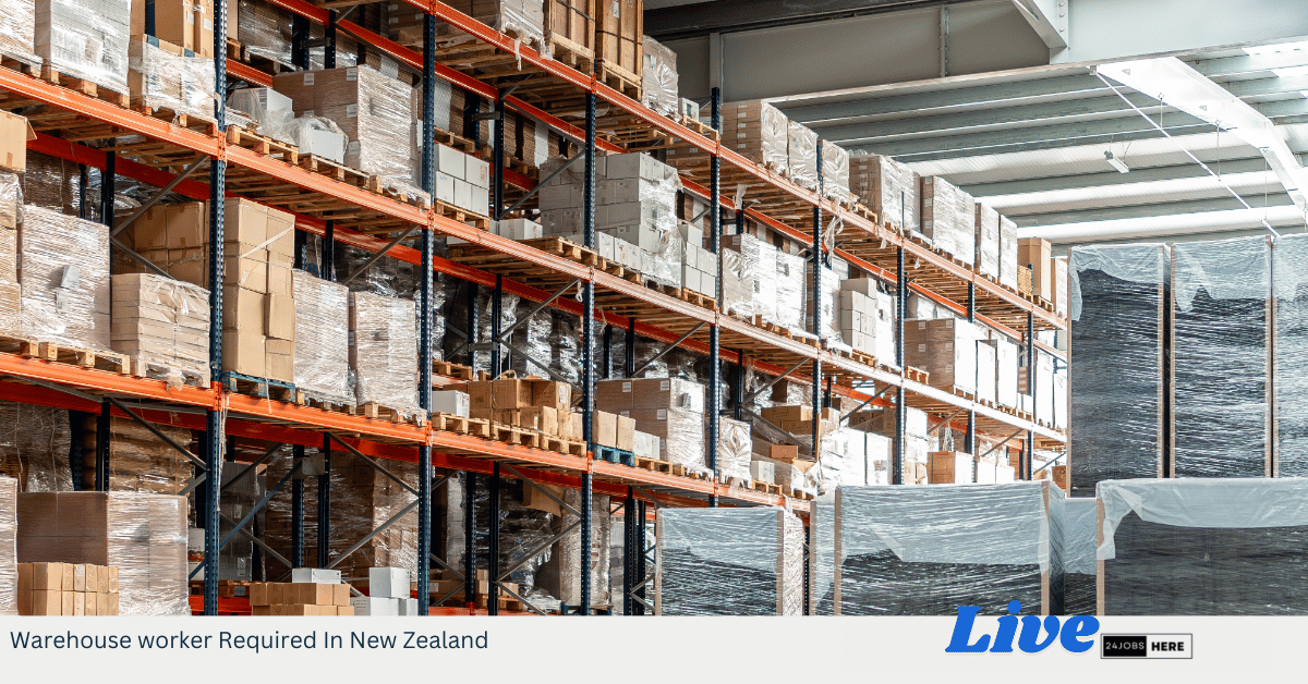 Warehouse worker Required In New Zealand