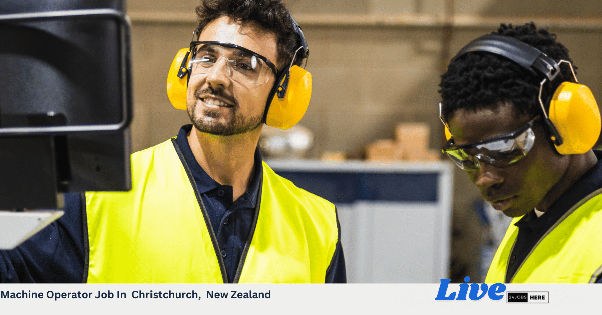 Machine Operator Job In Christchurch, New Zealand