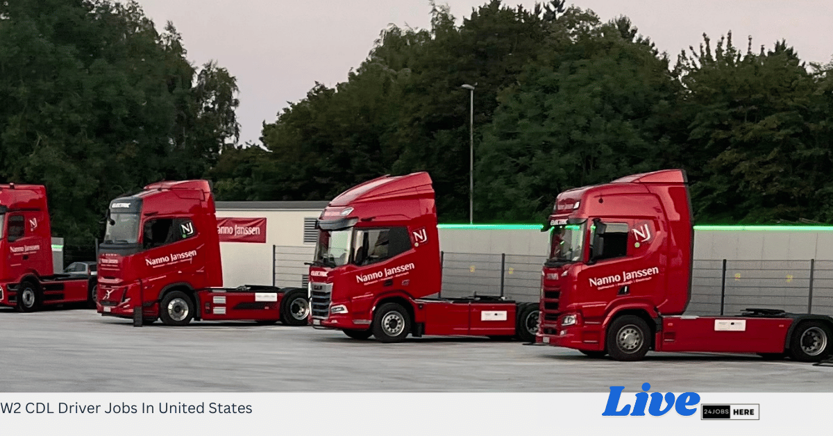 W2 CDL Driver Jobs In United States