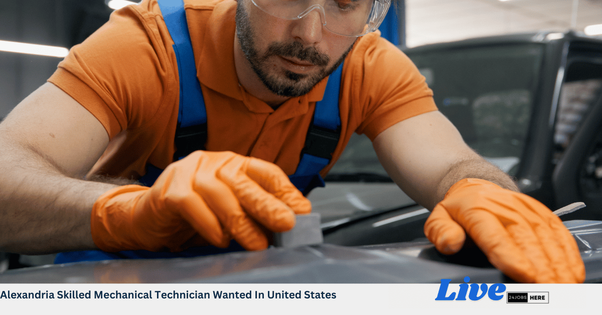 Alexandria Skilled Mechanical Technician Wanted In United States